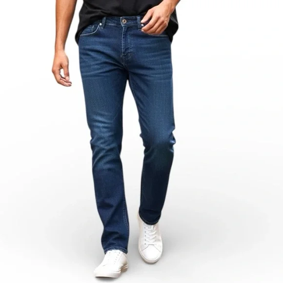 Diesel Booster Jeans Mens 33 Dark Wash Slim Straight Button Fly Stretch Denim - Picture 1 of 17